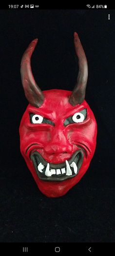 A Japanese Hannya Mask that was used in Japanese plays and rituals Hannya Maske, Japanese Hannya Mask, Creepy Masks, Hannya Mask, Two Faces, Art Objects, Art Object, Sculpture Art, Ritual