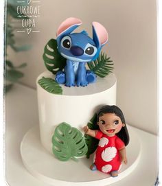 Pastel Lilo Y Stitch, Lilo And Stitch Cake Ideas, Stitch Cake Pops, Lilo Cake, Birthday Cake Stitch