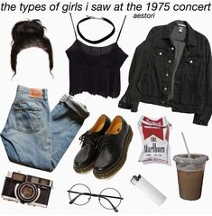 1975 Concert Outfit Ideas, 2018 Grunge, 2014 Tumblr Aesthetic Outfits, The 1975 Concert Outfit, 2014 Era, 2014 Grunge, 1975 Concert, The 1975 Concert, Concert Outfit Plus Size