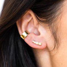 Made with glass pearls and 14k gold plating, these ear climbers are the perfect adornment for everyday elevated wear. Nickel And Suede, Elevated Style, Ear Climbers, Product Introduction, Formal Attire, Earrings Color, Silver Pearls, White Style, Everyday Style