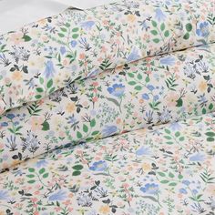 an image of a floral print sheet set