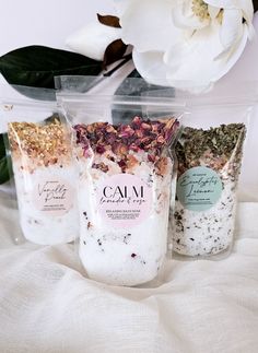 Stress Relief Home Spa Bath Soak Salt Relaxing Self Care Gift Bath Salt Gift Set Lavender Pamper Basket Gift Idea Stocking Stuffer Selfcare This carefully curated collection offers a home spa experience that transforms your bath time into a relaxation ritual, providing the perfect opportunity for self-care and a moment of tranquility in your busy life. 𝙏𝙝𝙞𝙨 𝙞𝙨 𝙖 𝙜𝙧𝙚𝙖𝙩 𝙖𝙙𝙙-𝙤𝙣 𝙥𝙧𝙤𝙙𝙪𝙘𝙩 𝙩𝙤 𝙖𝙣𝙮 𝙤𝙛 𝙤𝙪𝙧 𝙂𝙞�𝙛𝙩 𝘽𝙤𝙭𝙚𝙨! ✨jumbo size bath soak salts  ✨️10oz total wei Bath Gift Basket Ideas, Spa Packages Ideas, Spa Ideas Business, Spa Gift Bag, Spa Basket Gift, Bath Salt Packaging Ideas, Spa Gift Basket Ideas, Bath Salt Bar, Diy Bath Soak Recipes