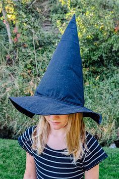 Learn how to make a witch hat with a PDF sewing pattern in toddler, child, and adult sizes. This Halloween sewing project is great for DIY costumes like witches or wizards! Use quilting cotton or cotton canvas along with fusible interfacing and fusible fleece. There are so many fun colors and prints you can use to make this hat. This PDF downloadable pattern comes in EIGHT SIZES, toddler to child to adult, and only ONE STYLE, a classic witch hat with a wide brim. What is included: Color step by step instructions and supply list Printable PDF Sewing Pattern This is a PDF Pattern and not a finished product. You will receive the digital version of the pattern and instructions on how to make the project. The pattern is NOT layered or in A0 format.This PDF is in English. If you make something u Cone Hat Pattern, Witch Hat Sewing Pattern, Make A Witch Hat, Halloween Sewing Projects, Hat Sewing Pattern, Hat Sewing, Fusible Fleece, Halloween Sewing, Hat Patterns To Sew