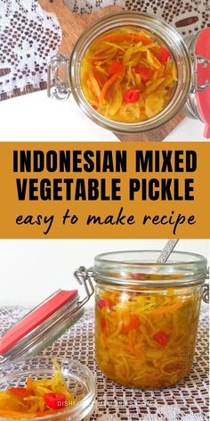 an image of homemade mixed vegetable pickle recipe