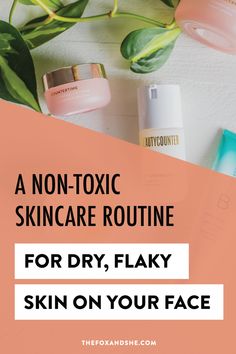 Do you have dry skin on your face that won't go away? I'm sharing my tips for how to get rid of dry skin, for good! I'm also sharing my dry skin care routine that uses safe skincare to keep you living healthy and actually gets rid of that flaky dry skin. Click through to read all of my dry skin rememdies. #skincare #safeskincare #cleanbeauty #healthyliving #naturalskincare Get Rid Of Dry Skin, Hydrating Essence, Dry Flaky Skin, Dry Skin On Face, Toxic Skincare