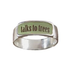 Talk To Trees Ring, Talks To Trees Ring, Talk To Trees, Mazzy Star, Vitreous Enamel, Dope Jewelry, Estilo Punk, Funky Jewelry, Kate Moss