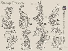 an image of some fancy designs for the stamper's stencil set