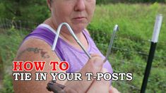 a woman holding an umbrella over her shoulder with the words how to tie in your t - posts