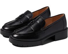 Women's COACH Leah Leather Loafer | Zappos.com Casual Coach Loafers For Work, Black Loafers Women's, Coach Loafers, Leather Loafers Women, Platform Loafers, Loafers Style, Black Loafers, Leather Loafers, Loafers For Women