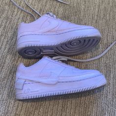 2018 Wmns Air Force 1 Jester Xx 'Violet Mist' Light Wear Nike Lavender Sneakers For Sports, Nike Lavender Sneakers For Streetwear, Nike Lavender Low-top Sneakers, Sporty Custom Sneakers With Round Toe In Purple, Custom Purple Sneakers For Sports, Purple Low-top Custom Sneakers With Air Max Cushioning, Nike Purple Sneakers, Air Force 1, Pink Purple