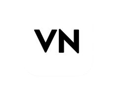 the vn logo is shown in black on a white background, and it appears to be made up of letters