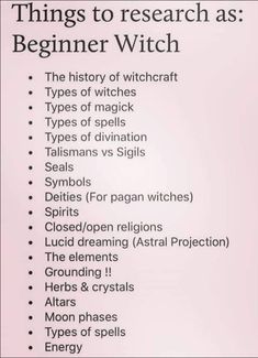 Pagan Tips, Things To Research, Spells For Beginners, Green Witchcraft, Magia Das Ervas, Witchcraft Books, Wiccan Magic