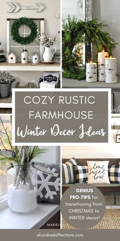 cozy rustic farmhouse winter decor ideas