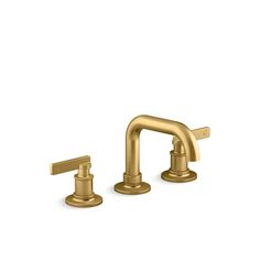 two handles faucet with gold finish