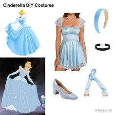 cinderella diy costume from disney's princess and the frog prince, with accessories