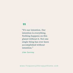 a quote from jm carr about intention