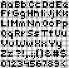 an old fashioned cross stitched alphabet with numbers and letters in black on a white background