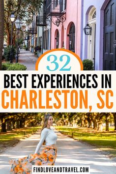 the best experiences in charleston, sc with text overlay that reads 32 best experiences in charleston