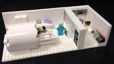 a lego model of a kitchen and living room