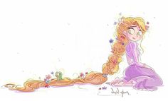 Rapunzel Fanart, Tangled Fanart, Tall Hair, Princess Illustration, Hair Illustration, Sketchbook Cover, Disney Princess Pictures