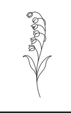 a line drawing of flowers on a white background