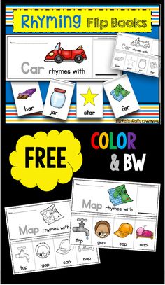 the rhyming flip books are great for beginning and ending sounds