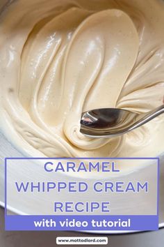 Recipe for Matt Adlard's caramel whipped cream Caramel Whipped Cream, Brown Sugar Caramel, Homemade Whipped Cream Recipe, Whipped Cream Recipe, Patisserie Fine, Recipes With Whipping Cream