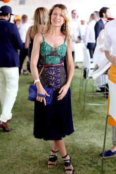 Get inspired by these chic style looks. Natalie Joos, Veuve Clicquot Polo Classic, Polo Classic, The Best Summer, Jersey City, Harper's Bazaar, Eyelet Lace, Sweet Style, High Fashion Street Style