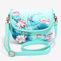 Lotus Flower Pattern, Danielle Nicole Disney, Lining Pattern, Mulan Disney, Disney Mulan, Loungefly Bag, Disney Bags, Disney Bag, Disney Lion King