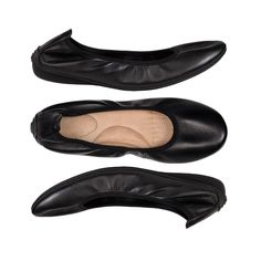 Women's Black Leather Grounding Ballet Flat Grounding Benefits, Grounding Shoes, Black Leather Ballet Flats, Ballerina Shoes Flats, Natural Energy, Leather Ballet Flats, Outdoor Wear, Ballet Flat, Shoes For Women