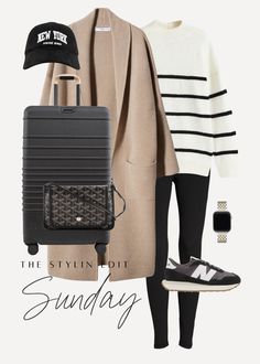 Winter Outfit Travel Style, Winter Airport Outfit Travel Style Chic, Cruise Outfits Winter, Warm Travel Outfits, Winter Cruise Outfits For Women, Comfy Travel Outfit Winter, Outfits For Cool Weather, Cute Warm Fall Outfits, Winter Vacation Outfits Cold Weather