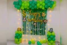 Jungle Theme Decoration with Animal Face Foils for kids to make their birthday more advantours and spontous with balloons. Best theme decorator's in delhi to give a special touch of balloons in your occasion and make it memorable. Jungle Theme Decorations, Birthday Decorations At Home, Jungle Party, Jungle Animal, Cool Themes, Jungle Theme, Birthday Decoration, Animal Faces, Jungle Animals