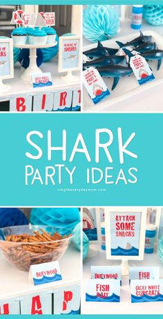 shark party ideas for kids and adults