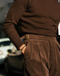 Guys Clothing Styles, Mens Outfit Inspiration, Cool Outfits For Men, Stylish Mens Outfits, Brown Corduroy, Corduroy Dress, Streetwear Men Outfits