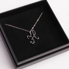 "Letter \"H\" Initial Necklace - H Silver Necklace - Alphabet necklace - Monogram necklace - personalized name necklace - dainty necklace Dainty \"H\" initial. Perfect every day necklace. Lovely gift for your self, sister, bridesmaids, new mom. Convo me if you would like to customize the length of the chain. The possibilities are endless. Pendant: Base metal is brass and silver plated on top. Chain is 18 inches, sterling silver. (if you would like a longer or shorter chain, please contact us to H Letter Necklace, H Initial Necklace, Letter H Necklace, Korea Life, Every Day Necklace, H Necklace, H Initial, Wallpaper Letter, H Letter