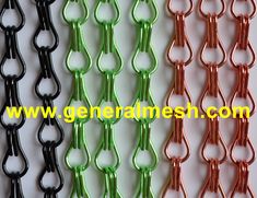 aluminium chain door fly screen curtain Fly Curtain, Chain Curtain, Strip Curtains, Space Divider, Curtain Room Divider, Door Chains, Screen Room Divider, Metal Net, Door Screen