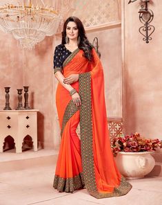 price: 3299 Catalog No: 2765 Design No: 32166 for order call/whatsapp +917359535491 #Georgette Sarees  #Chiffon Sarees  #Net Sarees  #Crepe Sarees  #Silk Sarees #Velvet Sarees #Brasso Sarees #Jacquard Sarees #Bridal Sarees #Linen Sarees #karwa chauth sarees #Wedding Sarees #Pongal Sarees #Fancy Sarees #Party Wear Sarees #Banarasi Sarees #Banarasi Silk Sarees #Chanderi Sarees #Kota Silk Sarees #Paithani Sarees #Kanchipuram Silk Sarees #Bhagalpuri Silk Sarees #South Indian Sarees #Patola Saris Orang India, Sonal Chauhan, Border Art, Designer Sarees Online Shopping, Buy Designer Sarees Online, Orange Chiffon, Indian Designer Sarees, Designer Silk Sarees