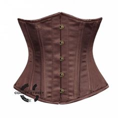 Burlesque Halloween Costumes, Halloween Corset, Brown Corset, Gothic Costume, Corset Costumes, Waist Cincher Corset, Boned Corsets, Gothic Corset, Lace Tights