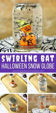 this is an easy halloween craft for kids to make and decorate it in a jar