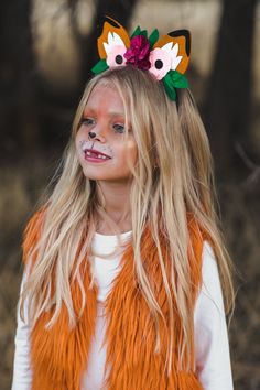 Cute Fox Makeup Halloween, Fall Costume Ideas, Diy Fox Costume For Kids, Fox Diy Costume, Fox Costume Makeup, Diy Fox Costume, Fox Halloween Makeup, Fox Makeup Halloween, Kids Fox Costume