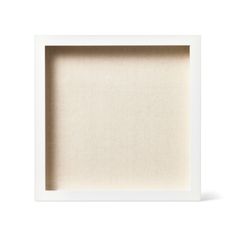 an empty white frame on a white background