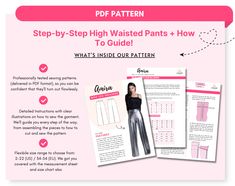 the step - by - step sewing pattern for how to guide is shown in this page