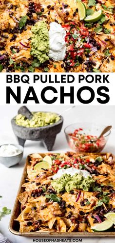 this bbq pulled pork nachos recipe is so good and easy to make