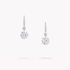 Graff Diamonds, Round Diamond Pendant, Round Diamond Earrings, Diamond Solitaire Earrings, Diamond Earrings Studs Round, Earrings Classic, Solitaire Earrings