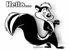 a black and white image of a cartoon character with the word saut on it