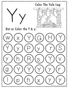 the letter y worksheet for kids to learn how to write and draw letters