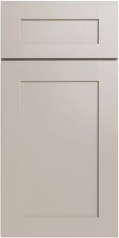 a white kitchen cabinet door and drawer