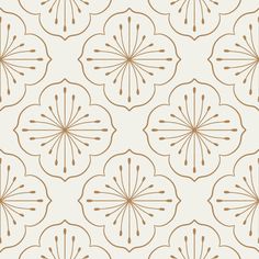 a beige and white wallpaper with an intricate design