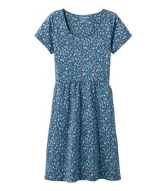 Our most versatile patterned dress is also our most flattering - designed to fit and flare. In soft cotton with just-right stretch for exceptional ease and comfort. Slightly Fitted: Softly shapes the body. Falls at knee. Soft blend of 95% cotton with 5% spandex. Machine wash and dry. Or Double-layered scoopneck top is smooth and flattering. Side pockets. Flattering banded waist. Banded waist. Side pockets. Imported. Fit: Slightly Fitted | Women's Easy Cotton Fit-and-Flare Dress, Pattern Cotton Floral Print Fit And Flare Dress, Casual Cotton Fit And Flare Dress, Pattern Dresses, Harajuku Outfits, Patterned Dress, Kinds Of Clothes, L L Bean, Fit And Flare Dress, Dress Pattern