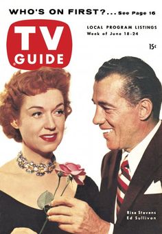 a magazine cover with a man holding a rose next to a woman's face